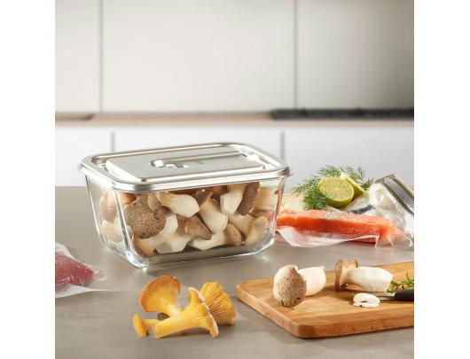 Vakuumavimo indas Caso Glass Vacuum Container with Plastic Lid VacuBoxx Inox XL Transparent