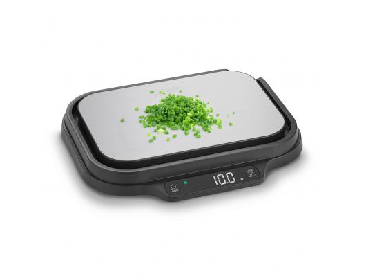 Virtuvinės svarstyklės Caso Kitchen and Precision scales | KitchenDuo | Display type LED | Black/Stainless steel