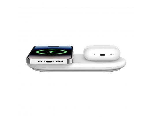 Belaidis įkroviklis Belkin BOOST CHARGE PRO 2in1 Qi2 15w Magnetic Charging Pad | WIZ021VFWH