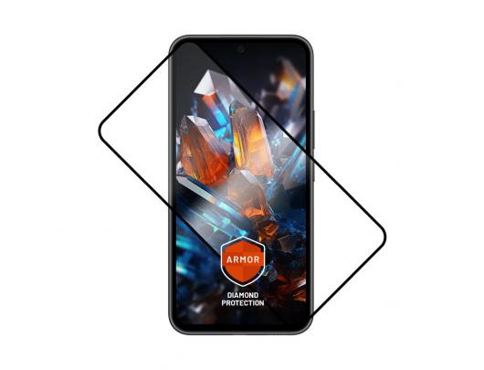 Ekrano apsauga FIXED Armor Full Cover 2,5D Tempered Glass with applicator skirta Samsung Galaxy A55 5G, Black