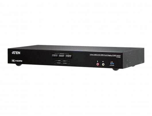 Komutatorius Aten ATEN CS1842 2-Port USB 3.0 4K HDMI Dual Display KVMP Switch - KVM / audio / USB switch - 2 ports