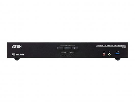 Komutatorius Aten ATEN CS1842 2-Port USB 3.0 4K HDMI Dual Display KVMP Switch - KVM / audio / USB switch - 2 ports