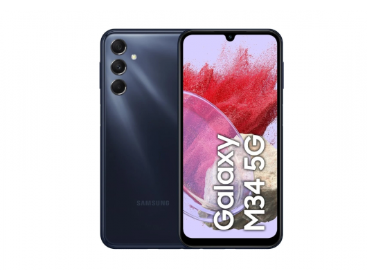 Mobilusis telefonas Samsung Galaxy M34 5G Blue 6.5" Super AMOLED 1080x2340 pixels Exynos 1280 Internal RAM 6GB 128GB MicroSDXC Dual SIM Nano-SIM 4G 5