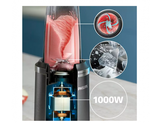 Kokteilinė Philips HR2767/00, 1000 W, ledo smulkinimas, juodas