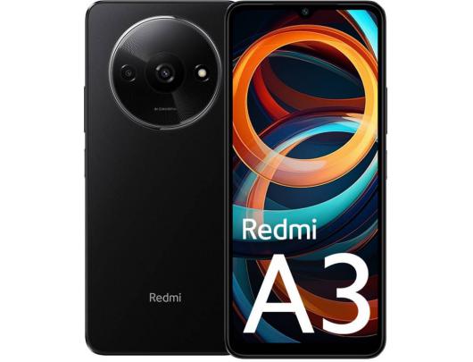 Mobilusis telefonas Xiaomi Redmi A3 Redmi A3 (Midnight Black) Dual SIM 6.71" IPS LCD 720x1600/2.2GHz&1.6GHz/64GB/3GB RAM/Android 14/microSDXC/WiFi,BT