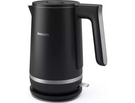 Virdulys Philips HD9395/90, elektrinis, 2200 W, 1.7 L, nerūdijantis plienas/plastikas, 360° pasukama bazė, juodas.