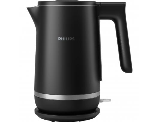 Virdulys Philips HD9395/90, elektrinis, 2200 W, 1.7 L, nerūdijantis plienas/plastikas, 360° pasukama bazė, juodas.