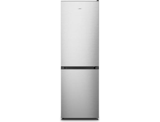 Šaldytuvas Gorenje NRK619EPXL4 Refrigerator, E, Free standing, Combi, Height 186 cm, Net Fridge 207 L, Net Freezer 97 L, Stainless steel Gorenje