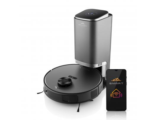 Dulkių siurblys robotas ETA Robot Vacuum Cleaner Aurum PRO ETA624190000 Wet&Dry Operating time (max) 240 min Li-ion 5200 mAh Dust capacity 0.25 L Gre