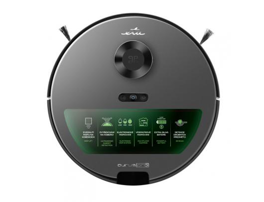 Dulkių siurblys robotas ETA Robot Vacuum Cleaner Aurum PRO ETA624190000 Wet&Dry Operating time (max) 240 min Li-ion 5200 mAh Dust capacity 0.25 L Gre
