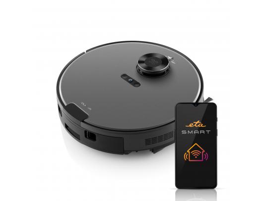 Dulkių siurblys robotas ETA Robot Vacuum Cleaner Aurum ETA524190000 Wet&Dry Operating time (max) 240 min Li-ion 5200 mAh Dust capacity 0.25 L Grey