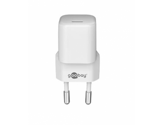 Įkroviklis Goobay | USB-C PD GaN Fast Charger Nano (20 W), White