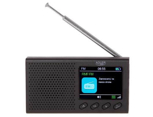 Radijo imtuvas Adler FM Travel Radio AD 1198 Alarm function Black