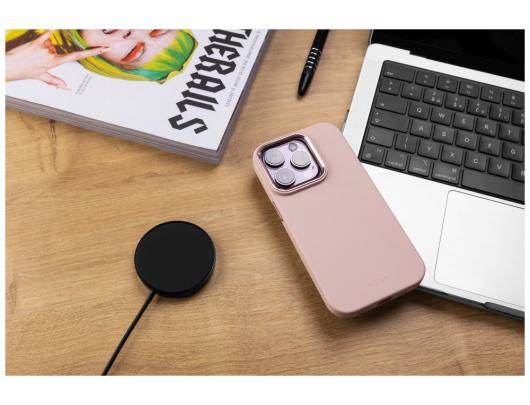Dėklas FIXED MagFlow skirta Apple iPhone 15 Pro, Pink