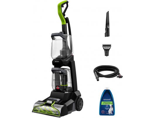 Dulkių siurblys šluota Bissell PowerWash Pet, Upright Carpet and Upholstery Cleaner 3878N Corded operating Handstick Washing function 600 W Black/Lim