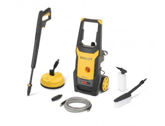 Aukšto slėgio plovimo įrenginys STANLEY SXPW14PE High Pressure Washer with Patio Cleaner (1400 W, 110 bar, 390 l/h) | Stanley 1400 W | 110 bar | 390 l