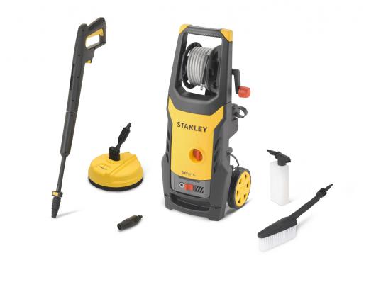 Aukšto slėgio plovimo įrenginys STANLEY SXPW16PE High Pressure Washer with Patio Cleaner (1600 W, 125 bar, 420 l/h) | Stanley 1600 W | 125 bar | 420 l