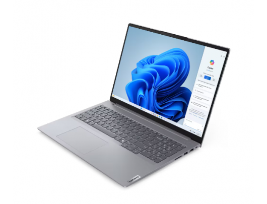 Nešiojamas kompiuteris Lenovo ThinkBook 16 Gen 7 Arctic Grey 16" IPS WUXGA 1920x1200 pixels Anti-glare AMD Ryzen 5 7535HS 16GB SO-DIMM DDR5 SSD 256GB