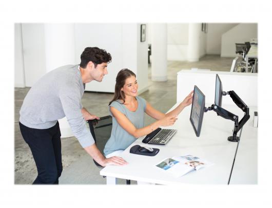 Monitoriaus laikiklis Fellowes Platinum Series Dual Monitor Arm 85.1 cmx15.2 cmx39.4 cm juoda
