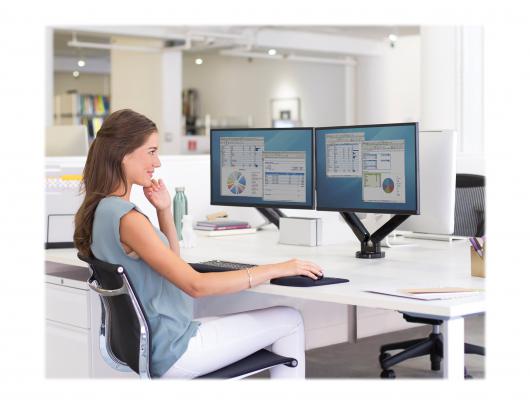Monitoriaus laikiklis Fellowes Platinum Series Dual Monitor Arm 85.1 cmx15.2 cmx39.4 cm juoda