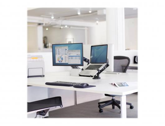 Monitoriaus laikiklis Fellowes Platinum Series Dual Monitor Arm 85.1 cmx15.2 cmx39.4 cm juoda