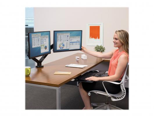 Monitoriaus laikiklis Fellowes Platinum Series Dual Monitor Arm 85.1 cmx15.2 cmx39.4 cm juoda