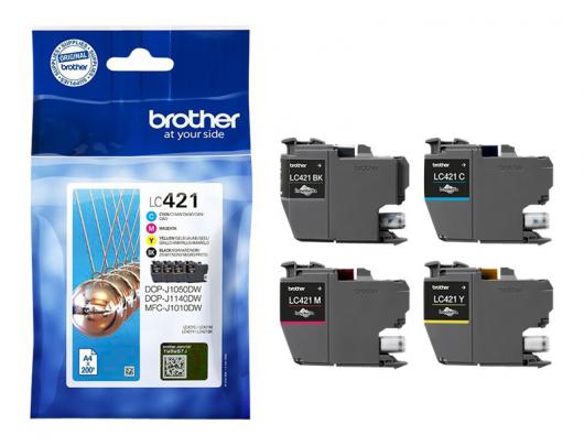 Brother Brother | 421 Value Pack | Black | Yellow | Cyan | Magenta | Ink cartridge | 200 pages