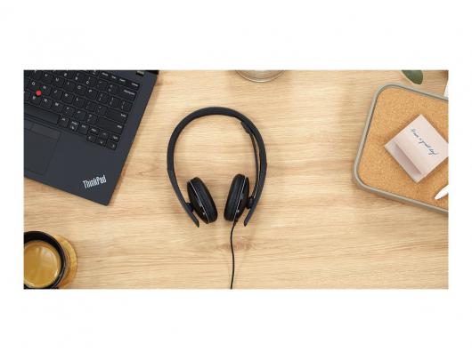 Ausinės Lenovo ANC Headset Gen2 (Teams) 4XD1M45627 Wired Black