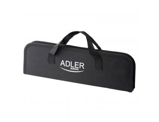 Grilio įrankių rinkinys Adler Grill Utensil Set with Carrying Case AD 6727 Grill Cutlery Set 4 vnt Stainless Steel/Black