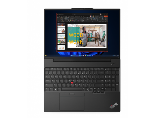 Nešiojamas kompiuteris Lenovo ThinkPad E16 Gen 2 Black 16" IPS WUXGA 1920x1200 pixels Anti-glare AMD Ryzen 5 7535HS 16GB SO-DIMM DDR5 SSD 512GB AMD R