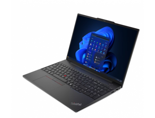 Nešiojamas kompiuteris Lenovo ThinkPad E16 Gen 2 Black 16" IPS WUXGA 1920x1200 pixels Anti-glare AMD Ryzen 5 7535HS 16GB SO-DIMM DDR5 SSD 512GB AMD R