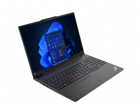 Nešiojamas kompiuteris Lenovo ThinkPad E16 Gen 2 Black 16" IPS WUXGA 1920x1200 pixels Anti-glare AMD Ryzen 5 7535HS 16GB SO-DIMM DDR5 SSD 512GB AMD R