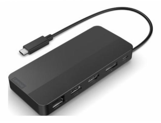 Jungčių stotelė Lenovo USB-C Dual Display Travel Dock with Adapter 40B90100EU