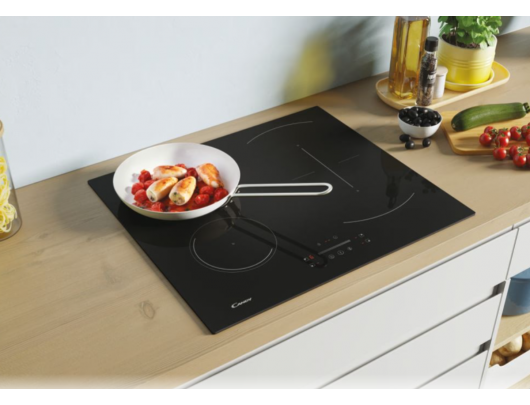 Indukcinė kaitlentė Candy Hob CTP643C/YEP Induction Number of burners/cooking zones 4 Touch Timer Black