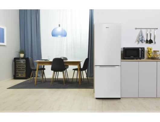 Šaldytuvas Candy CCG1L314EW Refrigerator, E, Free standing, Combi, Height 144 cm, Fridge net 109 L, Freezer net 48 L, White