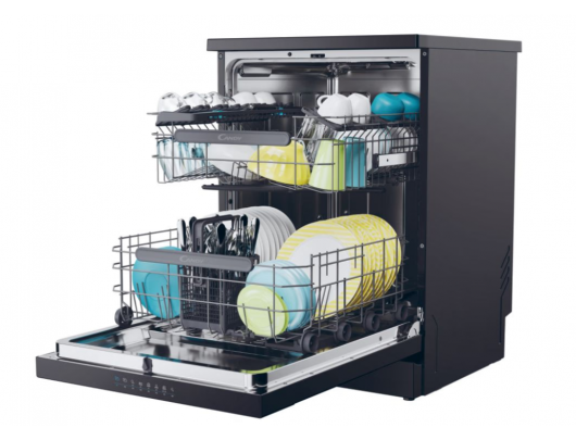Indaplovė Candy CF 5C6F0B Dishwasher, Free standing, C, Width 59,7 cm, 15 place settings, Black