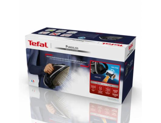Lygintuvas TEFAL FV8062 Puregliss Steam Iron 3000 W Water tank capacity 0.27 ml Continuous steam 50 g/min Steam boost performance 280 g/min Black/Gre