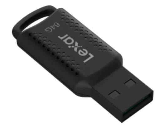 USB raktas Lexar USB Flash Drive JumpDrive V400 64GB USB 3.0 Black