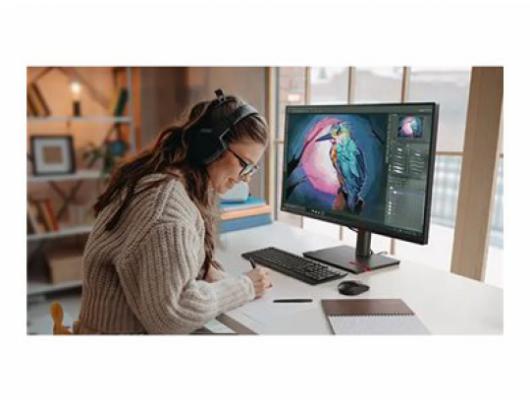 Monitorius Lenovo Lenovo ThinkVision T32p-30 31.5 in IPS 4K 3840x2160 350 cd/m² HDMI, DisplayPort, USB-C Height, pivot (rotation), swivel, tilt