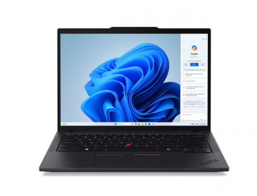 Nešiojamas kompiuteris Lenovo ThinkPad T14 Gen 5 Black 14" IPS WUXGA 1920x1200 pixels Anti-glare Intel Core U7 155U 16GB SO-DIMM DDR5 SSD 512GB Intel