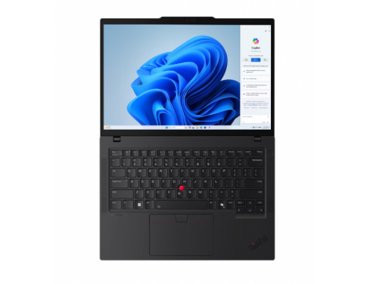 Nešiojamas kompiuteris Lenovo ThinkPad T14 Gen 5 Black 14" IPS WUXGA 1920x1200 pixels Anti-glare Intel Core U7 155U 32GB SO-DIMM DDR5 SSD 1000GB Inte