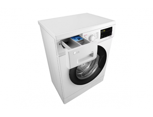 Skalbimo mašina LG Washing machine F2J3WSBWE Energy efficiency class E Front loading Washing capacity 6.5 kg 1200 RPM Depth 44 cm Width 60 cm LED Ste