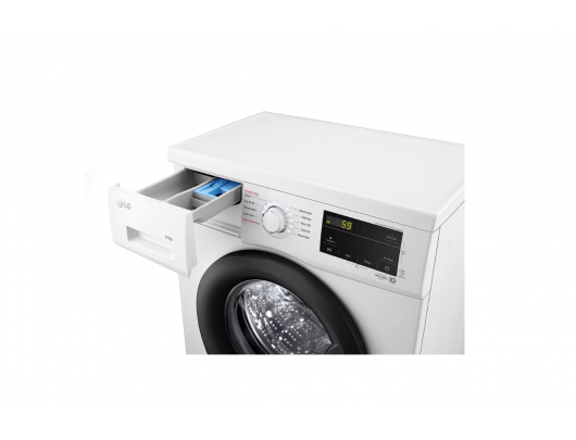 Skalbimo mašina LG Washing machine F2J3WSBWE Energy efficiency class E Front loading Washing capacity 6.5 kg 1200 RPM Depth 44 cm Width 60 cm LED Ste