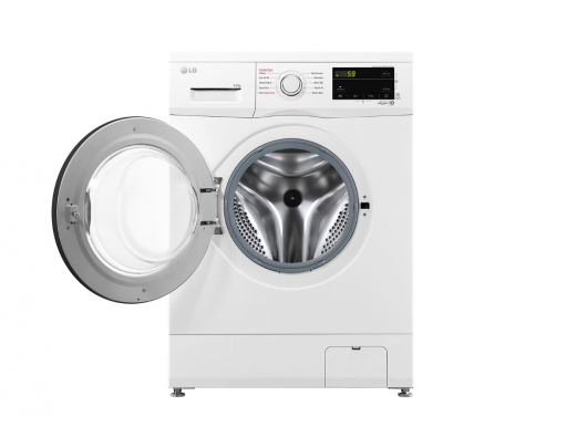 Skalbimo mašina LG Washing machine F2J3WSBWE Energy efficiency class E Front loading Washing capacity 6.5 kg 1200 RPM Depth 44 cm Width 60 cm LED Ste