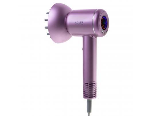 Plaukų džiovintuvas Adler Hair Dryer AD 2270p SUPERSPEED 1600 W Number of temperature settings 3 Ionic function Diffuser nozzle Purple
