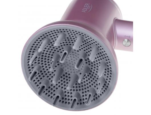 Plaukų džiovintuvas Adler Hair Dryer AD 2270p SUPERSPEED 1600 W Number of temperature settings 3 Ionic function Diffuser nozzle Purple
