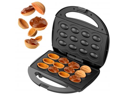 Riešutėlių keptuvė Adler Nut Cookie Maker AD 3071 750 W Number of pastry 12 Nuts Black