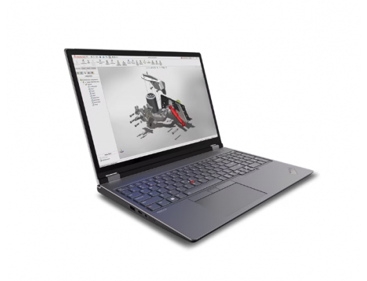 Nešiojamas kompiuteris Lenovo ThinkPad P16 Gen 2 Storm Grey 16" IPS WQXGA 2560x1600 pixels Anti-glare Intel Core i7 i7-14700HX 32GB SO-DIMM DDR5 SSD