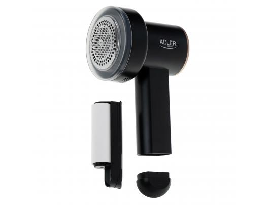 Pūkų rinkiklis Adler Lint remover AD 9619 Black/Gold Rechargeable battery 10 W