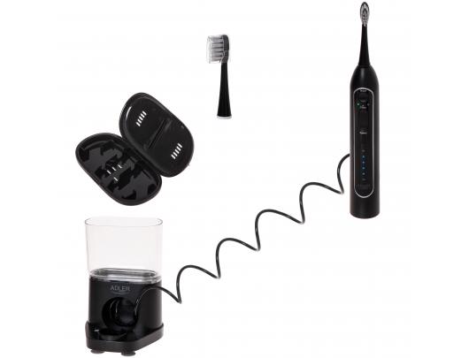 Dantų šepetėlis Adler 2-in-1 Water Flossing Sonic Brush AD 2180b Rechargeable For adults Number of brush heads included 2 Number of teeth brushing mo